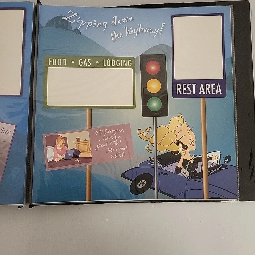 Vacation Scrapbook Photo Album 20 Pages Frames‎ with letters
